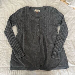 Sonoma Gray Cable Knit Women's Cardigan